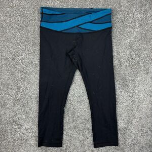 Lululemon‎ Wunder Under Crop Womens 6 Black Leggings 22"